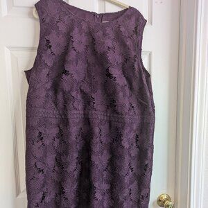 Plum Floral Cocktail Dress